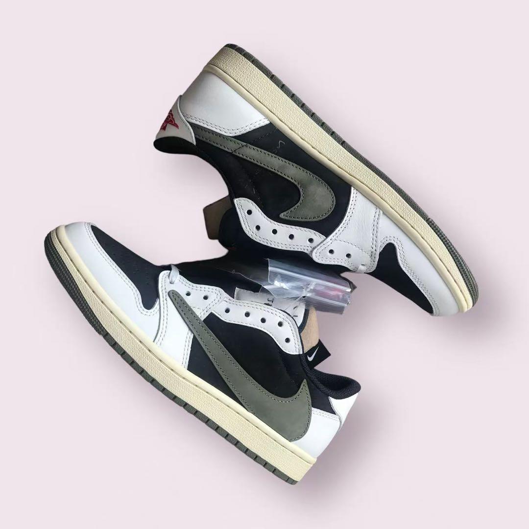 Air Jordan 1 Low \"Medium Olive\" トラビス