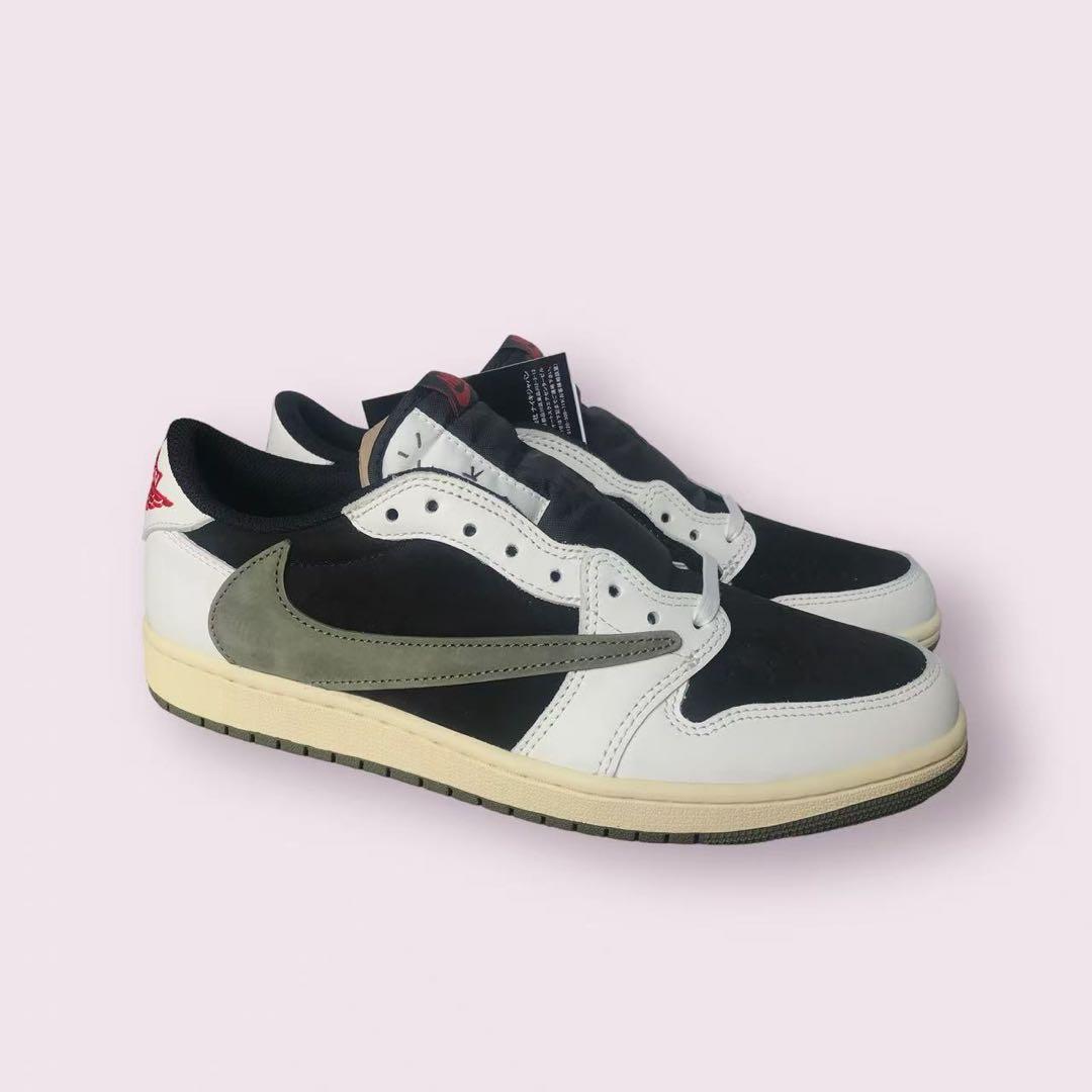 Air Jordan 1 Low \"Medium Olive\" トラビス