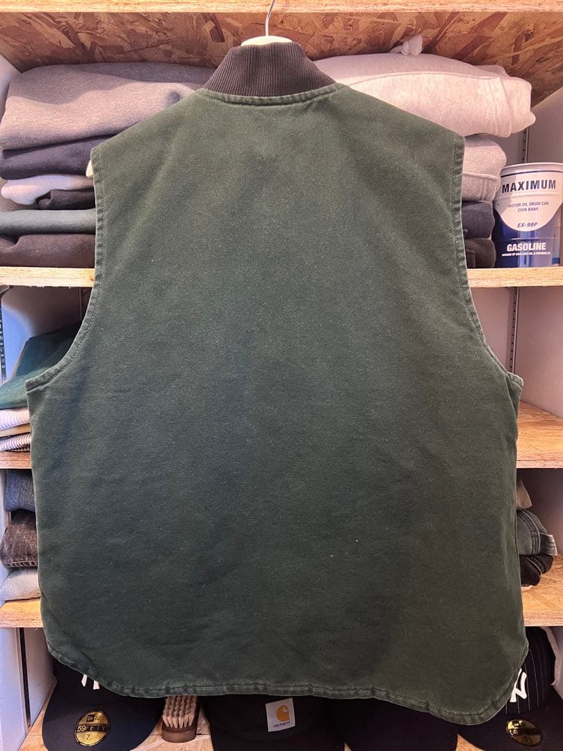 90s Carhartt カーハートダックベスト　グリーン