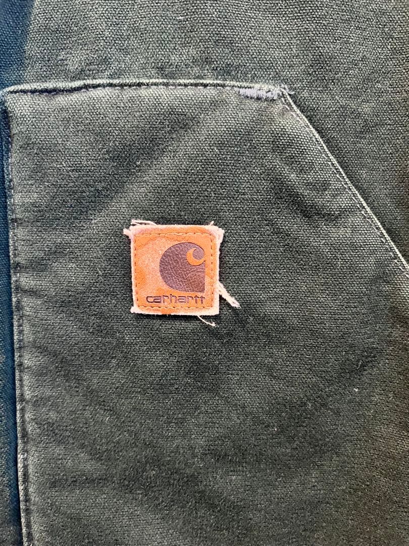 90s Carhartt カーハートダックベスト　グリーン