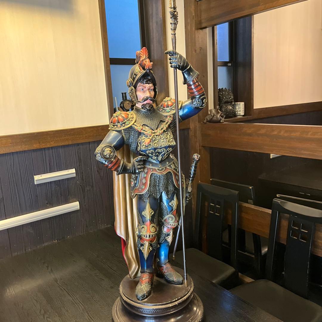 超特大騎士　アンティーク　置物