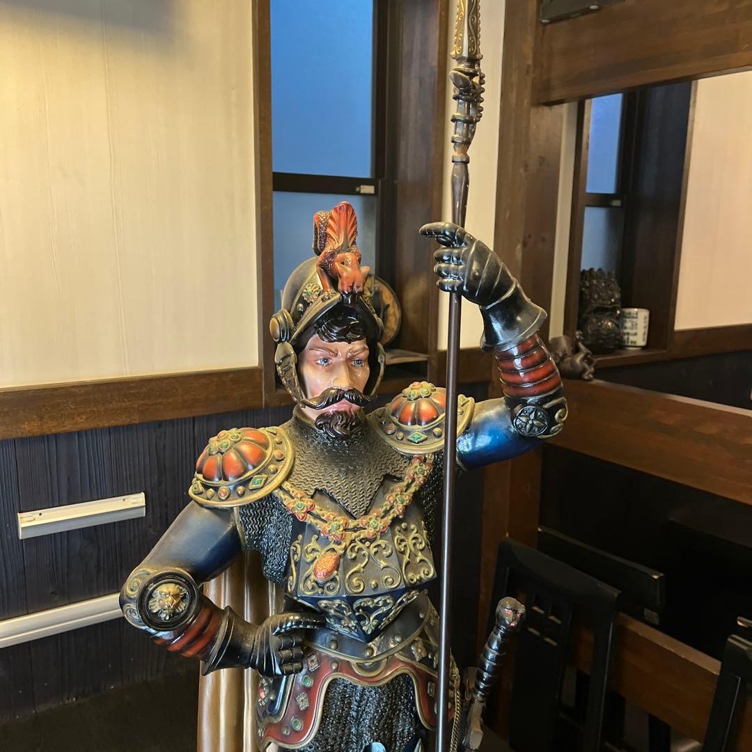 超特大騎士　アンティーク　置物