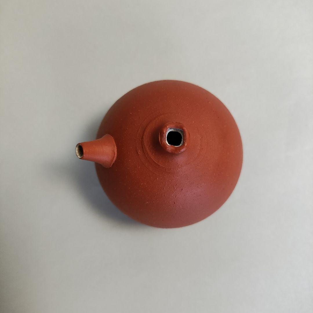 三代山田常山　梨皮朱泥水滴　常滑焼　人間国宝