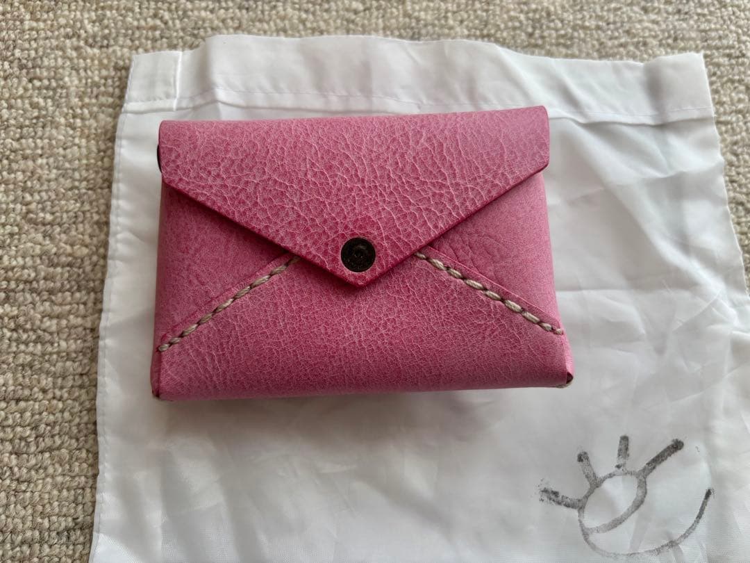 新品　ebagos 別注レザー　財布　3 ET DEMI ピンク　エバゴス