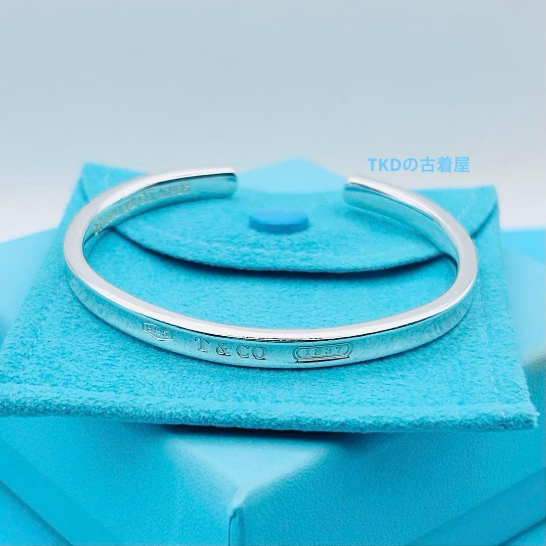 【人気】ティファニー バングル ナロー 1837 シルバー925