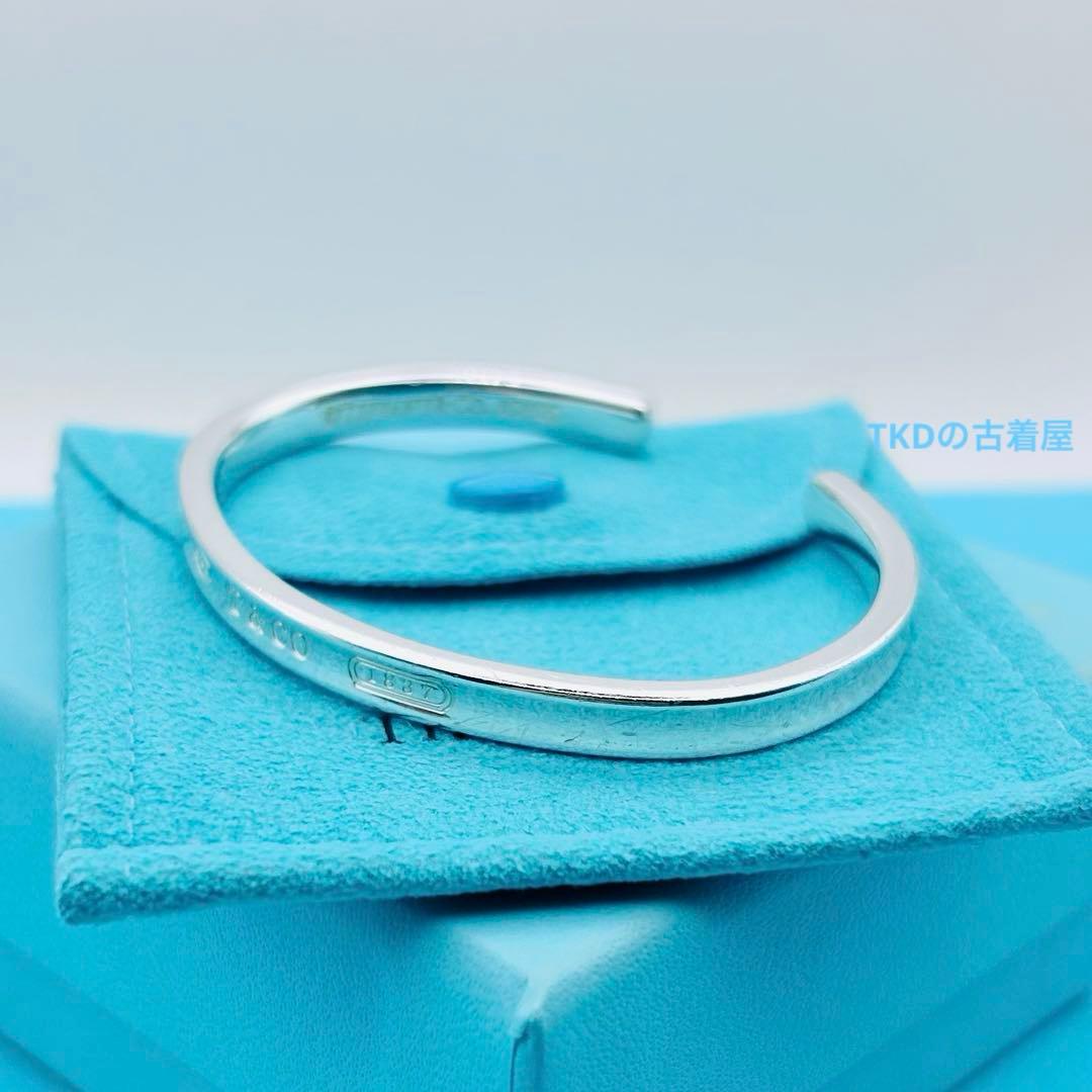 【人気】ティファニー バングル ナロー 1837 シルバー925