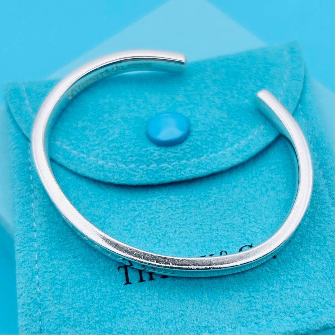 【人気】ティファニー バングル ナロー 1837 シルバー925