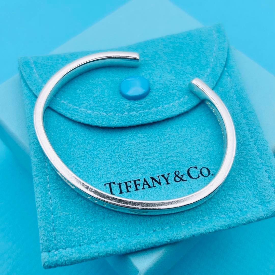 【人気】ティファニー バングル ナロー 1837 シルバー925