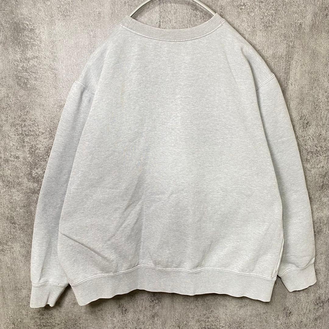 Old Stussy 紺タグ ラスタ調プリント スウェット L グレー 90S