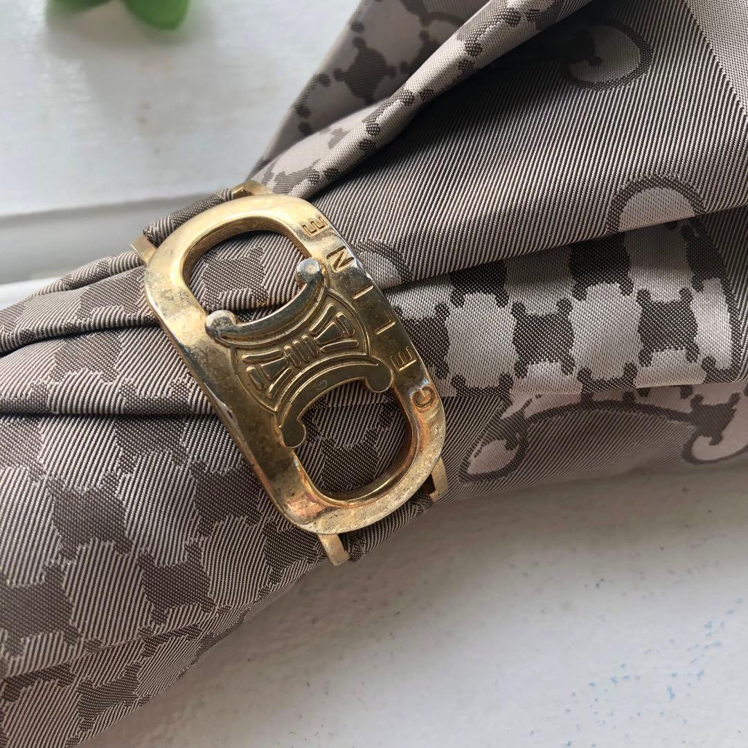 CELINE セリーヌ　長傘　雨傘　総柄　マカダム　トリオンフ