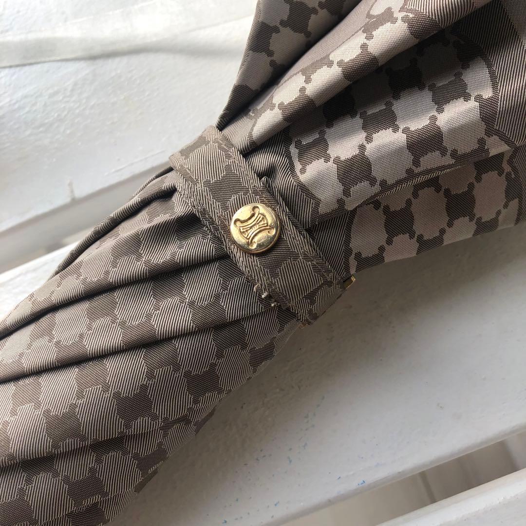 CELINE セリーヌ　長傘　雨傘　総柄　マカダム　トリオンフ