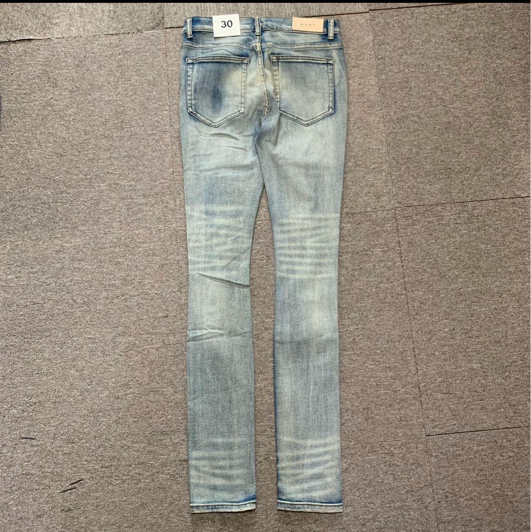 mnml ミニマル【新品未使用品】ラインストーンストレッチスキニーデニム 30