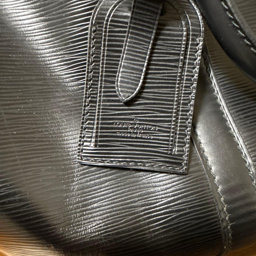 エピレザー ダブルジッパー ボストンバッグ ブラック