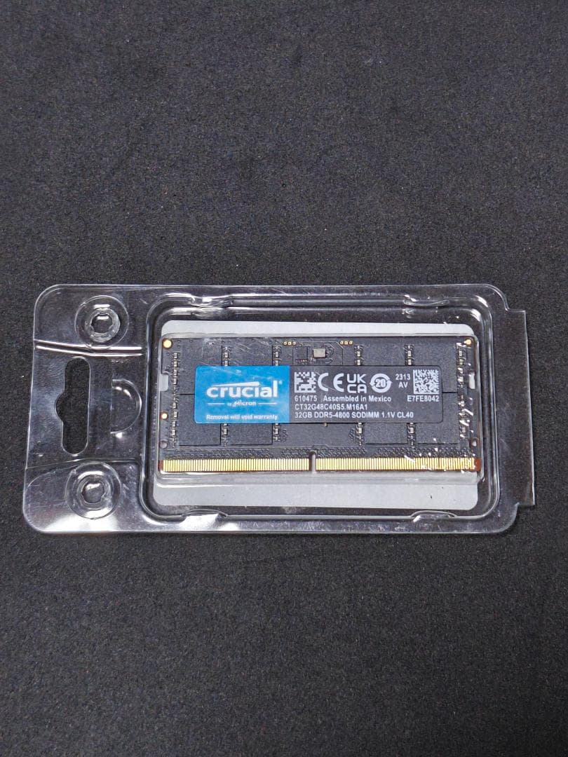 ノートPCメモリ DDR5 32GB クルーシャル