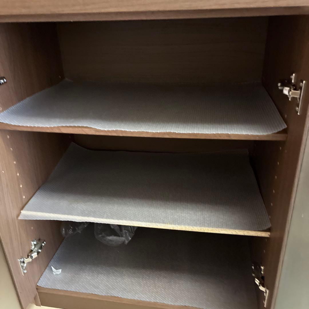 ニトリの食器棚　白×ダークブラウン