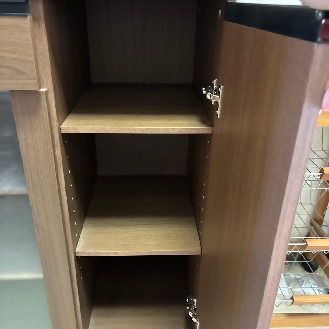 ニトリの食器棚　白×ダークブラウン