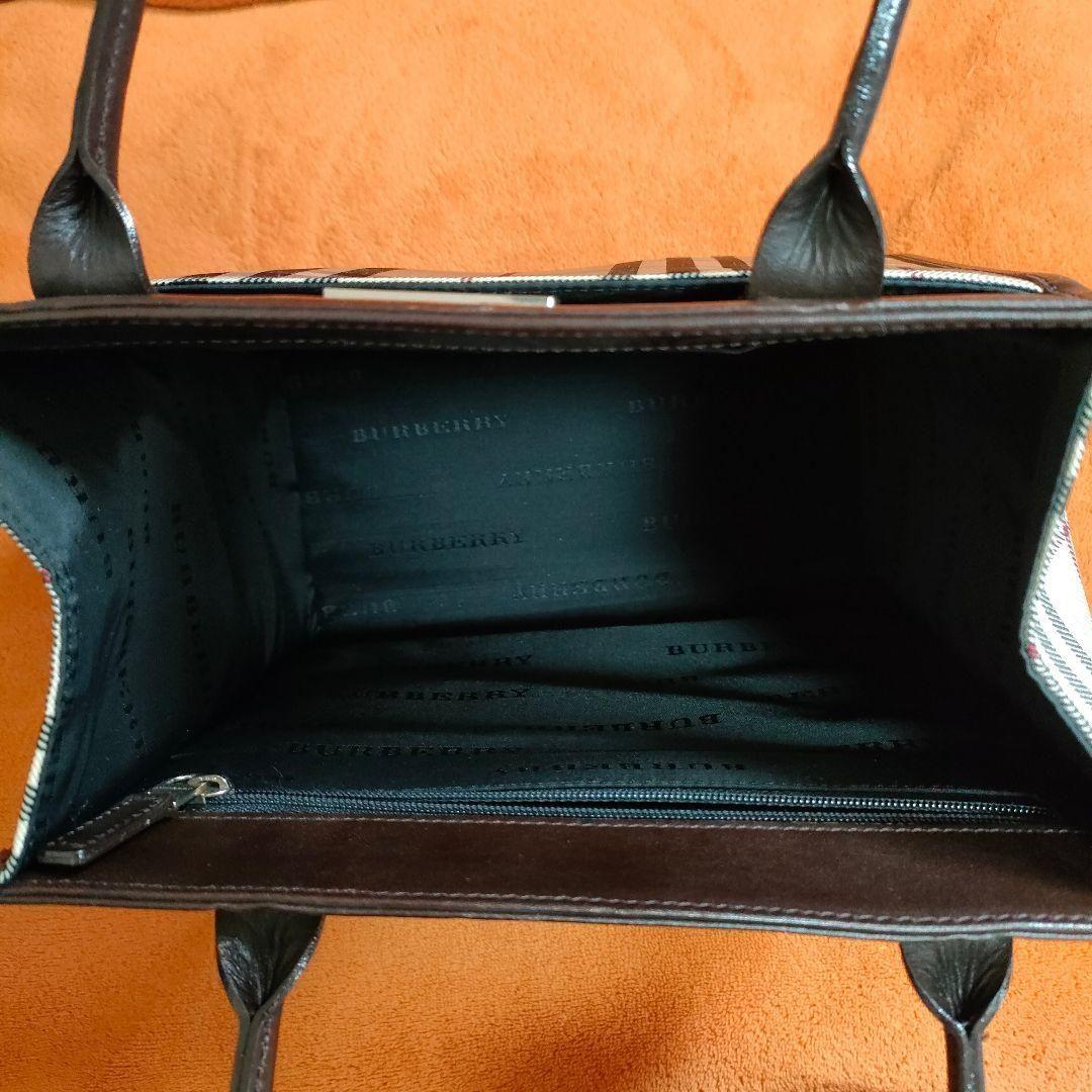 美品 バーバリー ハンドバッグ ノバチェック トートバッグ BURBERRY