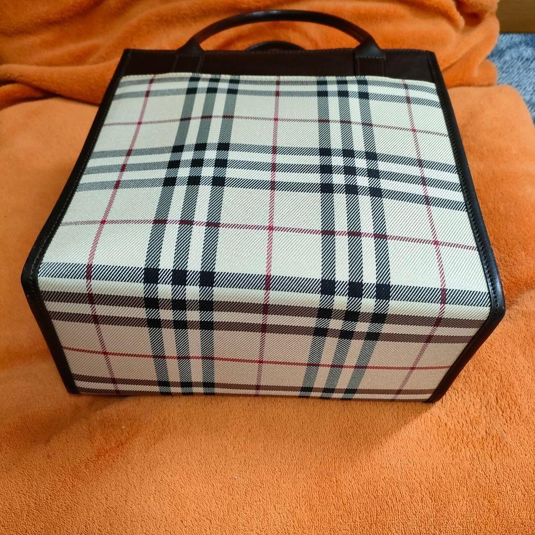 美品 バーバリー ハンドバッグ ノバチェック トートバッグ BURBERRY