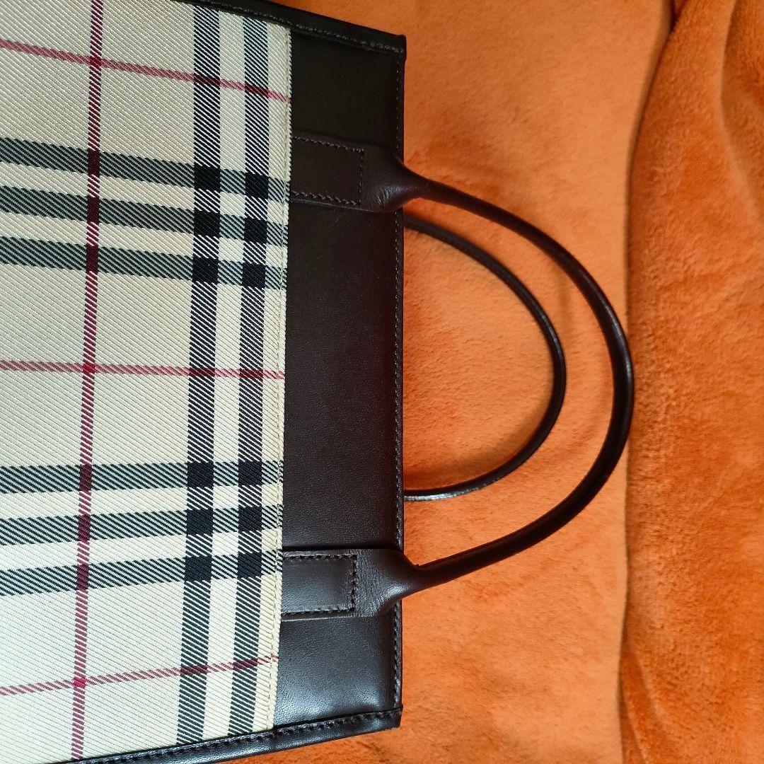 美品 バーバリー ハンドバッグ ノバチェック トートバッグ BURBERRY