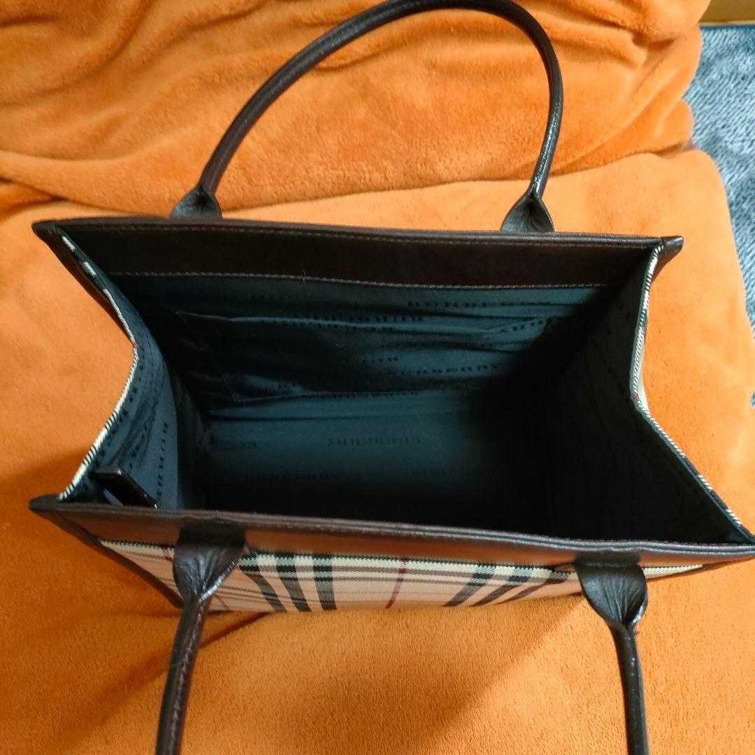美品 バーバリー ハンドバッグ ノバチェック トートバッグ BURBERRY