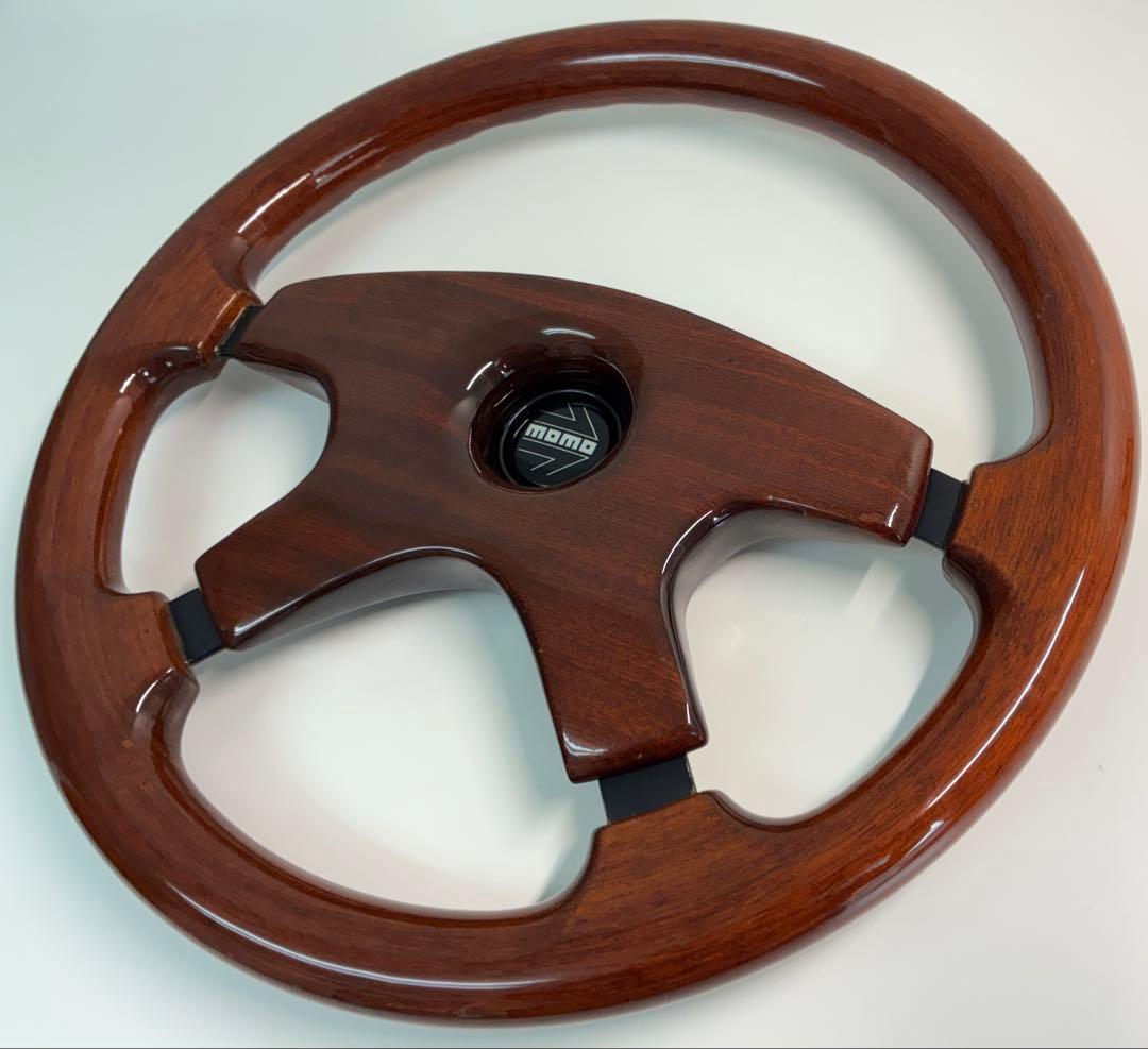 MOMO ホーンボタン ウッド ステアリング37cm/NARDI/イタルボランテ