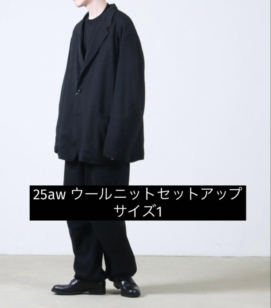 COMOLI ウールニットセットアップ 25AW 上下ともにsize1