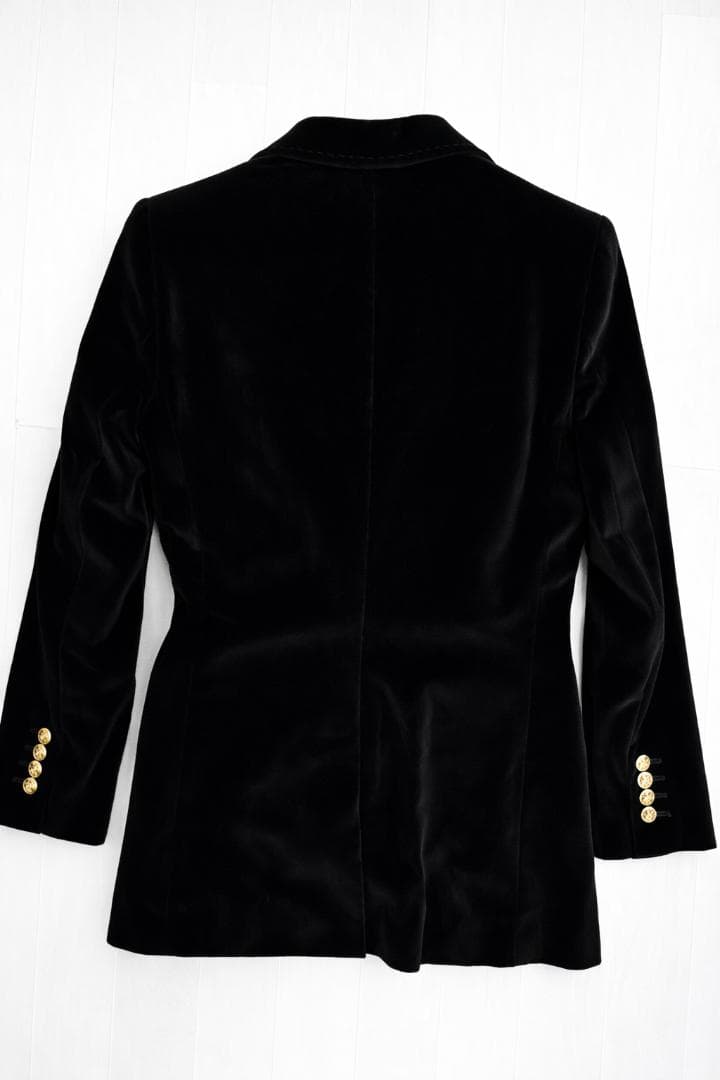 新品タグ付き DOLCE&GABBANA ベロア ジャケット ブラック 42