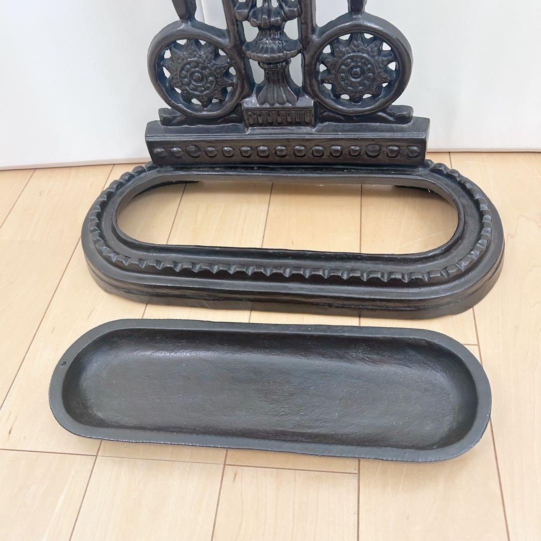 アンティーク 傘立て　ダークブラウン アンブレラスタンド アイアン　ヨーロピアン