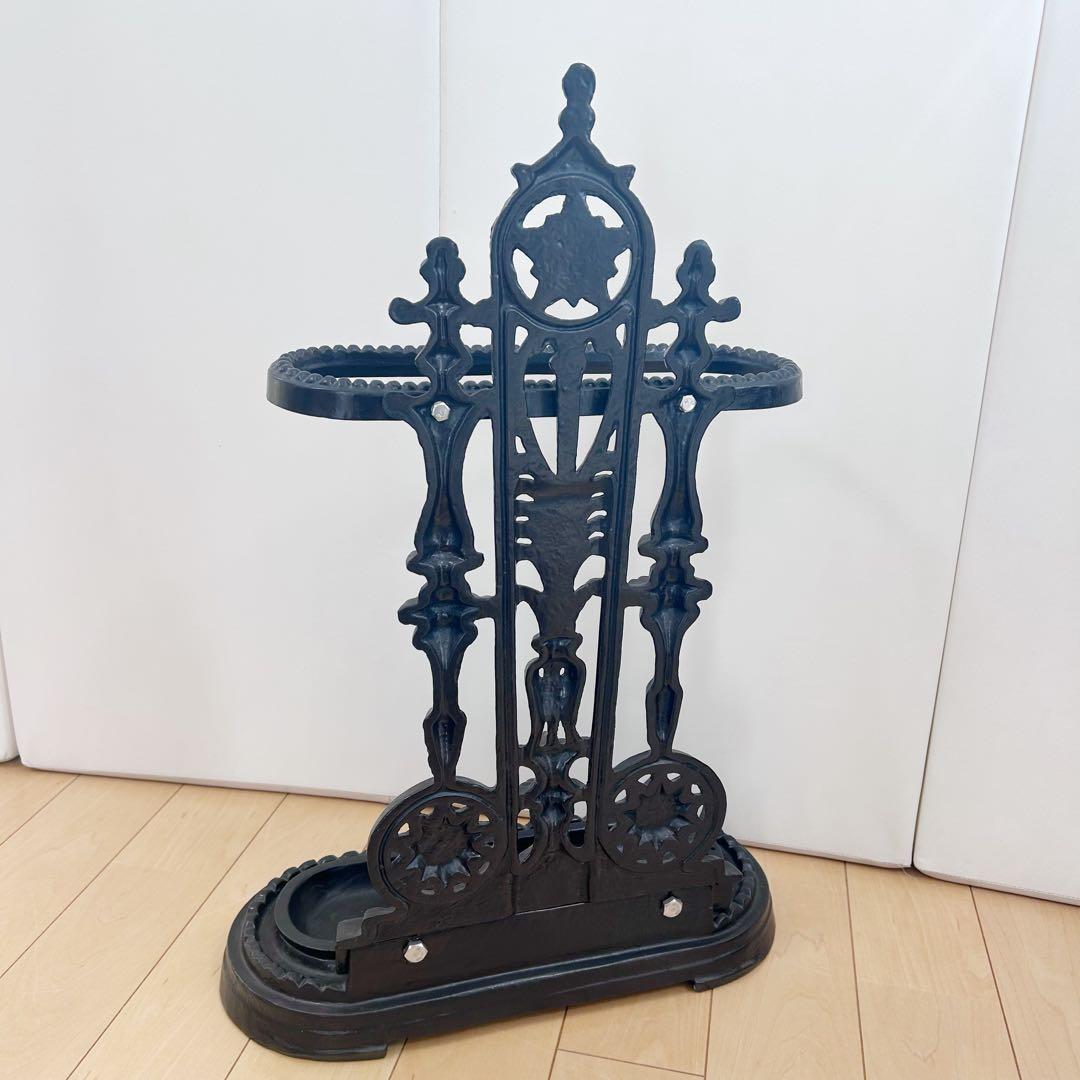 アンティーク 傘立て　ダークブラウン アンブレラスタンド アイアン　ヨーロピアン