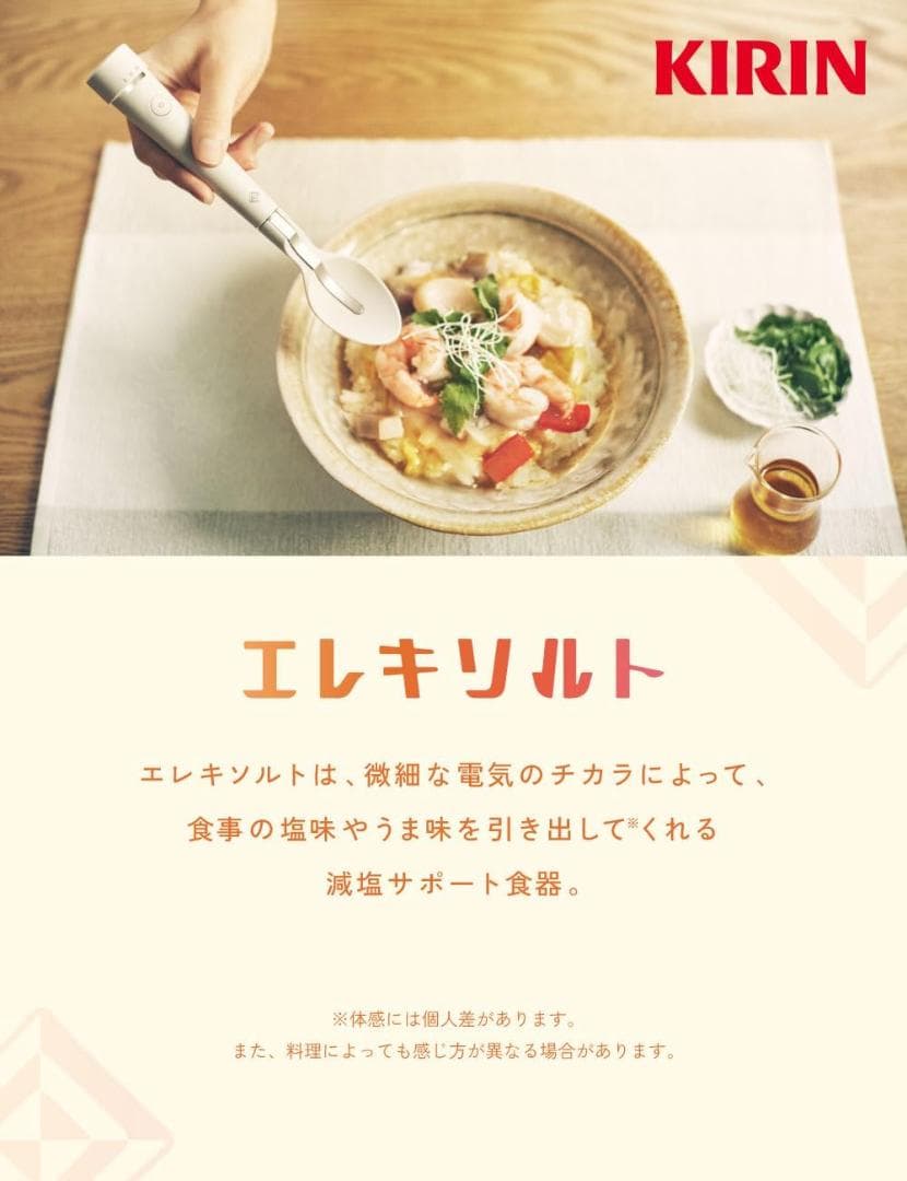 キリン エレキソルト スプーン ES-S002 減塩サポート食器