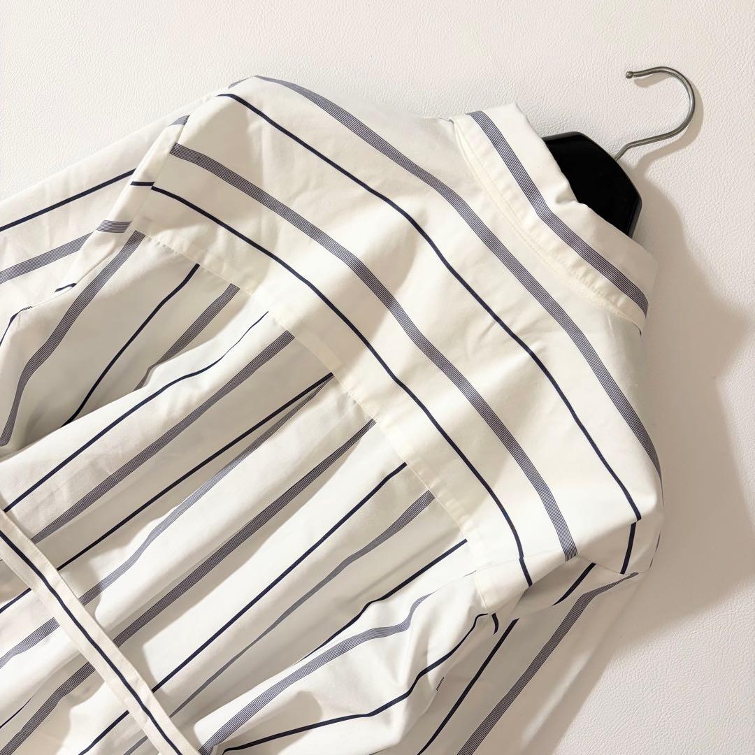 極美品　マッキントッシュフィロソフィー　近年　シャツワンピース　ストライプ