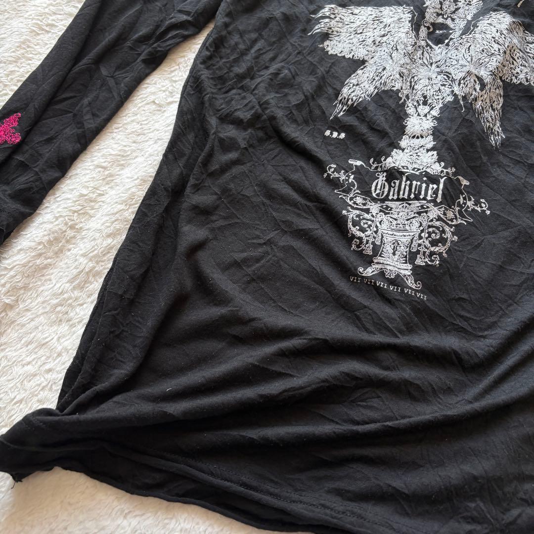 h.naoto S.D.S naoto seven 長袖カットソー ブラック