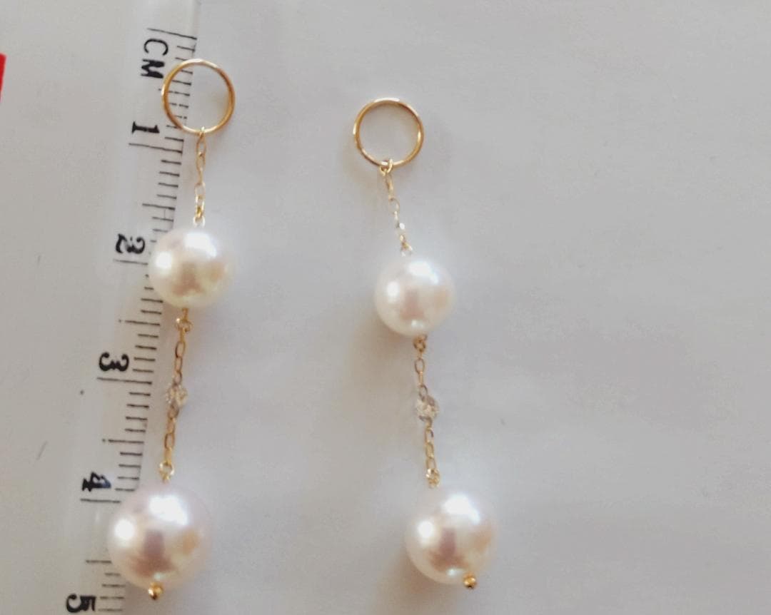 オフクさま専用♡ダイヤ付きパール　gstv ゴールド　チャーム