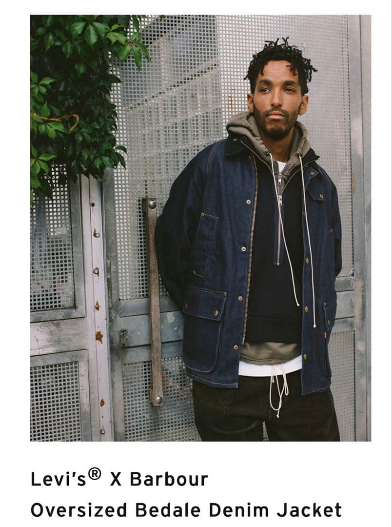 ジャケット・アウター LEVI'S x Barbour Bedale Denim Jacket L