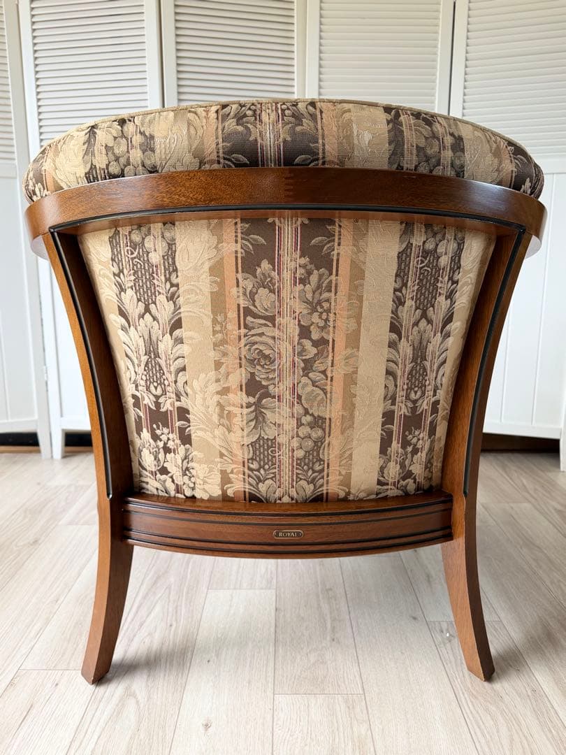 ロゼ　マルニ木工 地中海ロイヤル シャルル アームチェア 1人掛けソファ