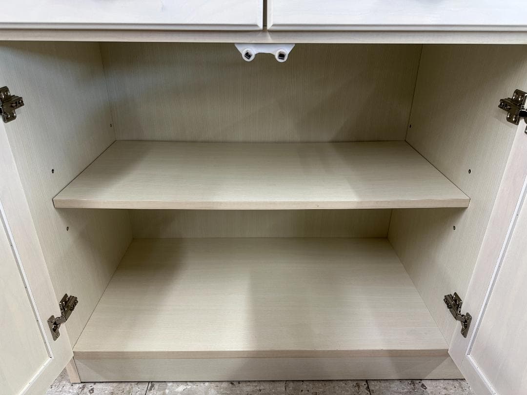 ニトリ　食器棚　キッチンボード　ミランダ2　120WH　ホワイト