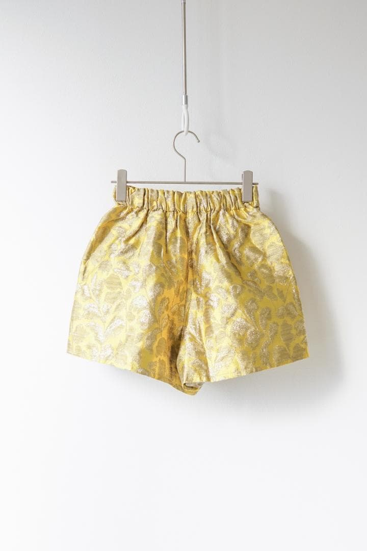 PRADA プラダ ゴールド 花柄 ジャガード ショート パンツ