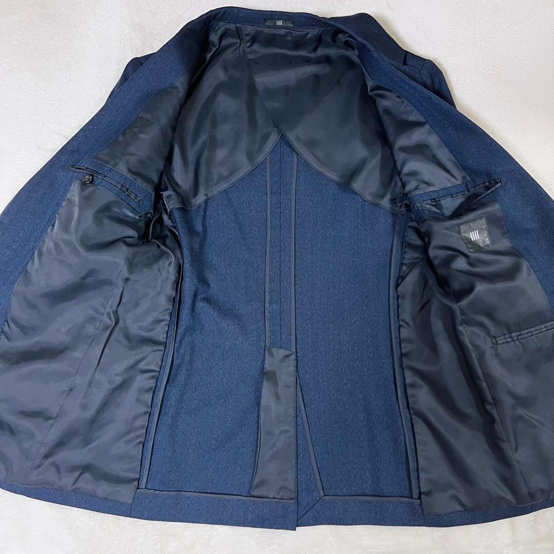 SUIT SELECT スリーピース スーツ セットアップ ネイビー A5