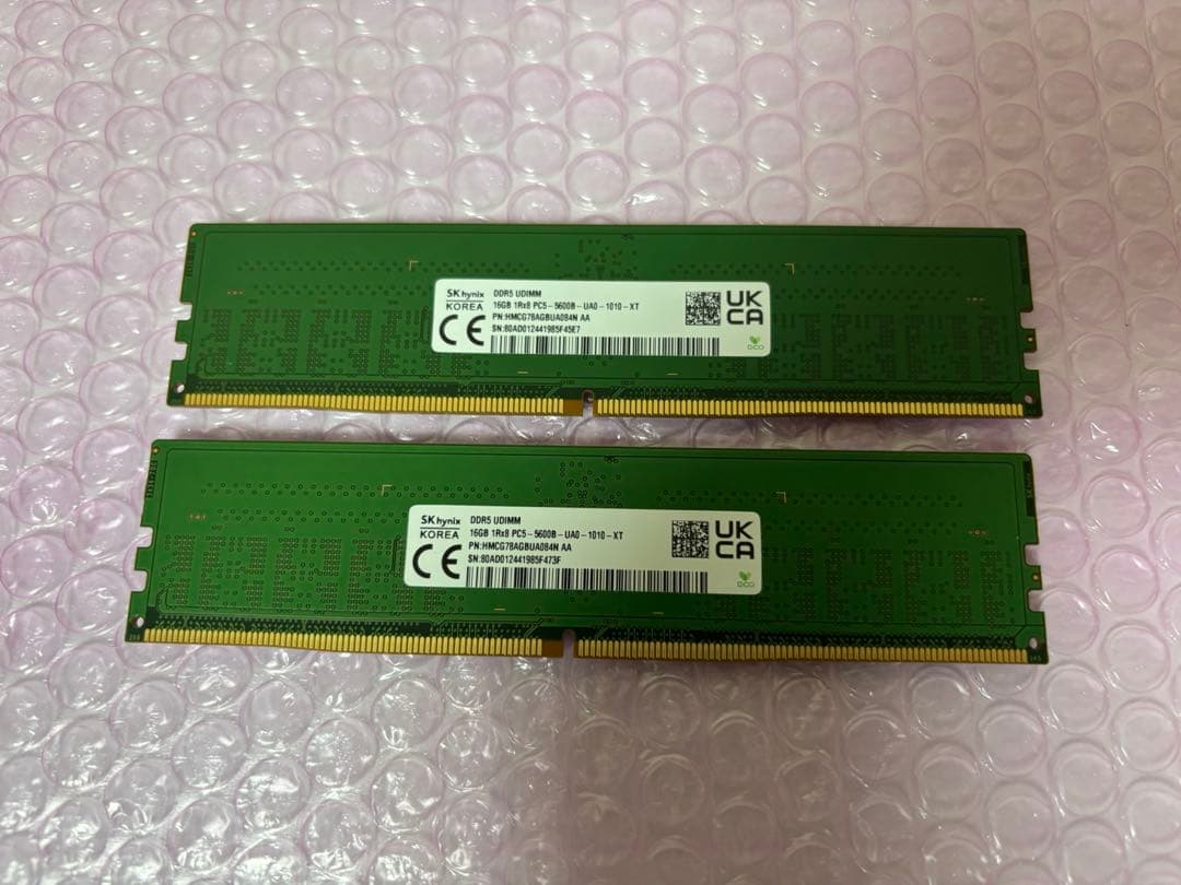 紅*レ様 SKhynix　DDR5-5600 メモリー 32GB(16GB×2)