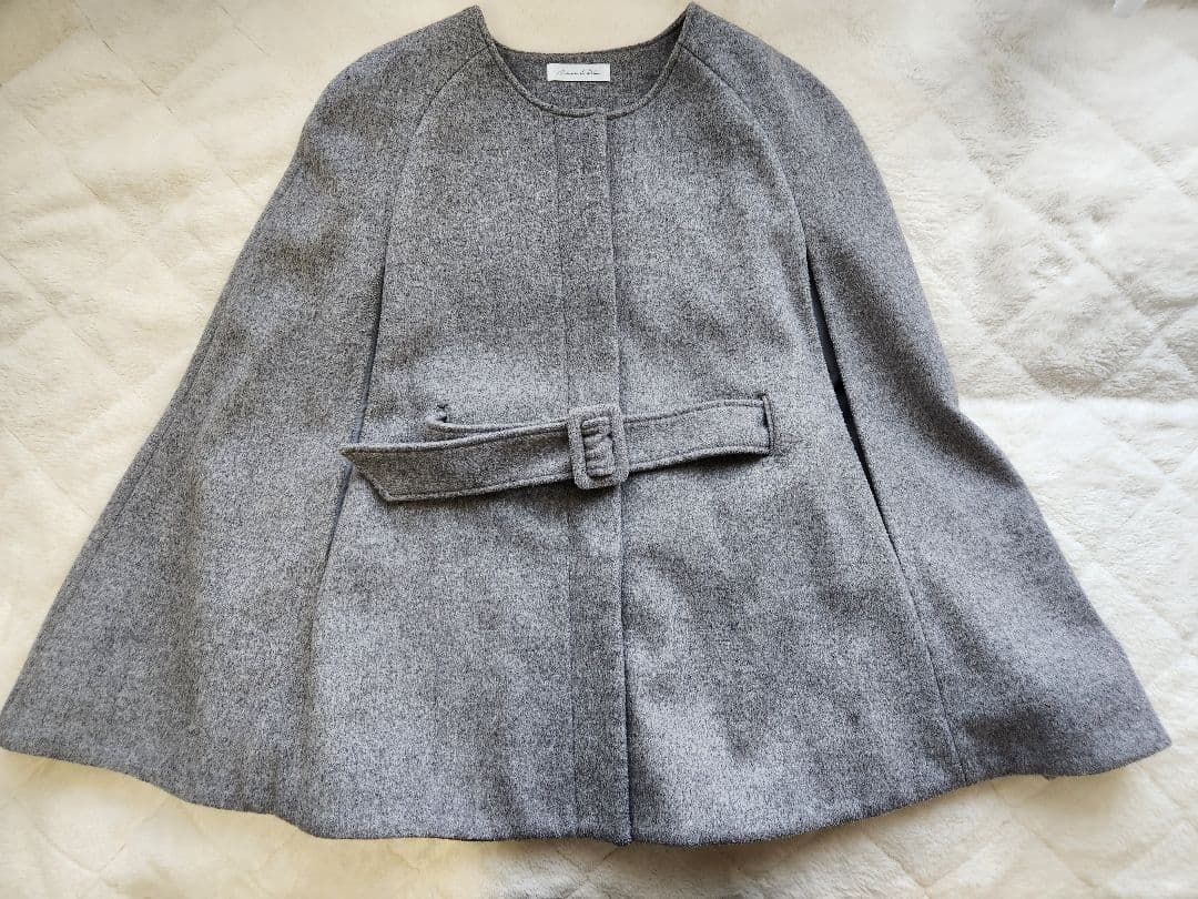 みぃmaison de dolce. グレー ケープコート
