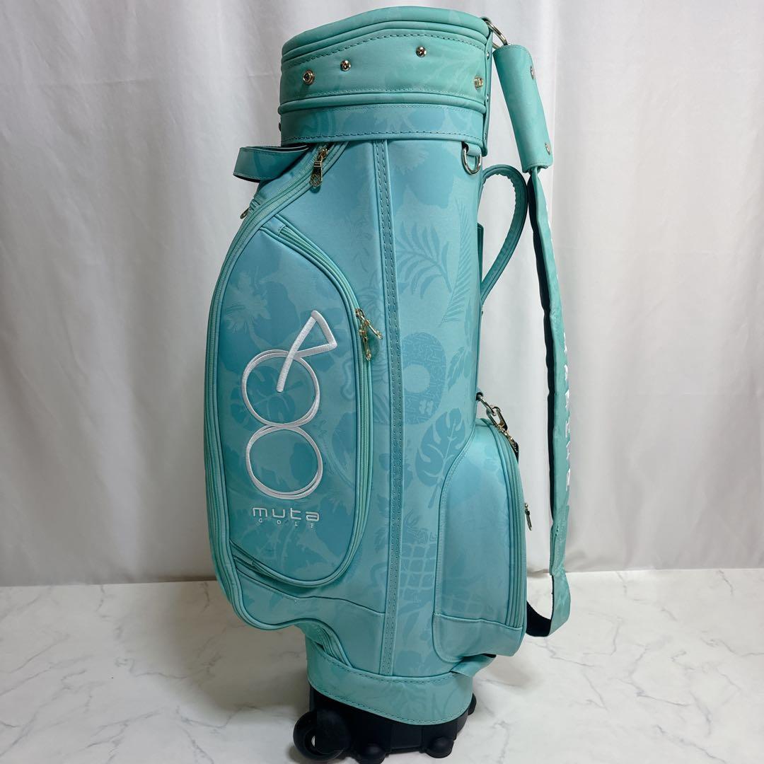 ムータマリン muta marine総柄ジャガード キャスター付きキャディバッグ