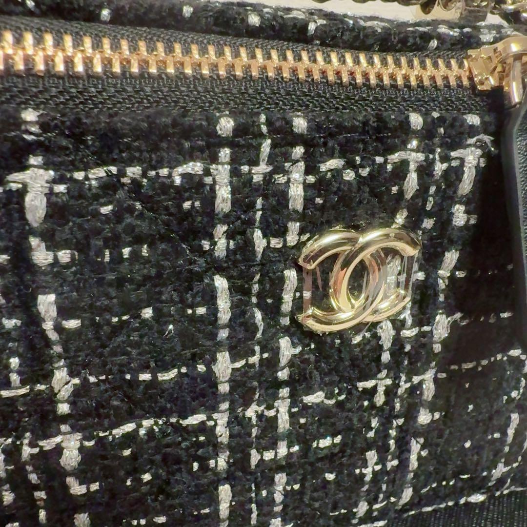 CHANEL ノベルティショルダーバッグ バニティ ツイード