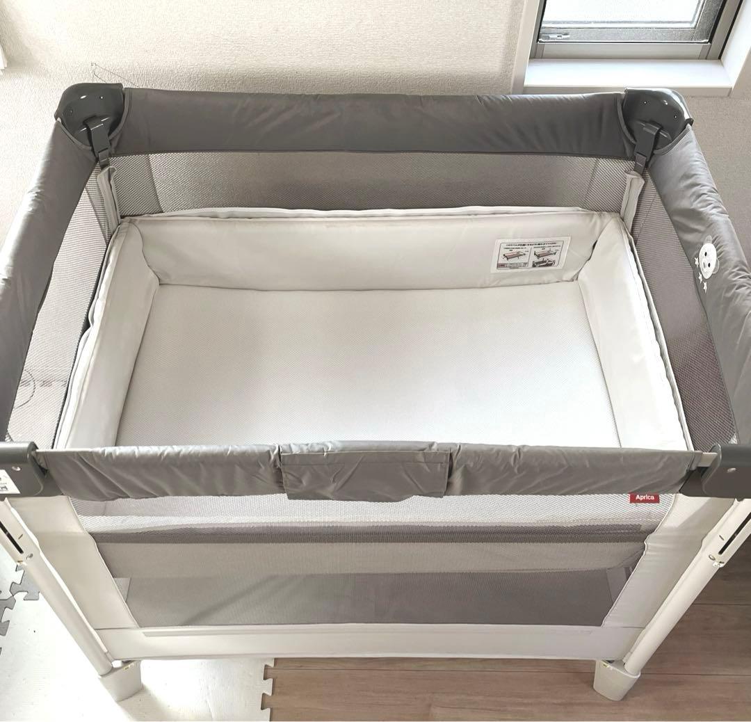 アップリカ✳︎くま@(・●・)@ココネルエアーAB✳︎説明書・収納袋付き[グレー]