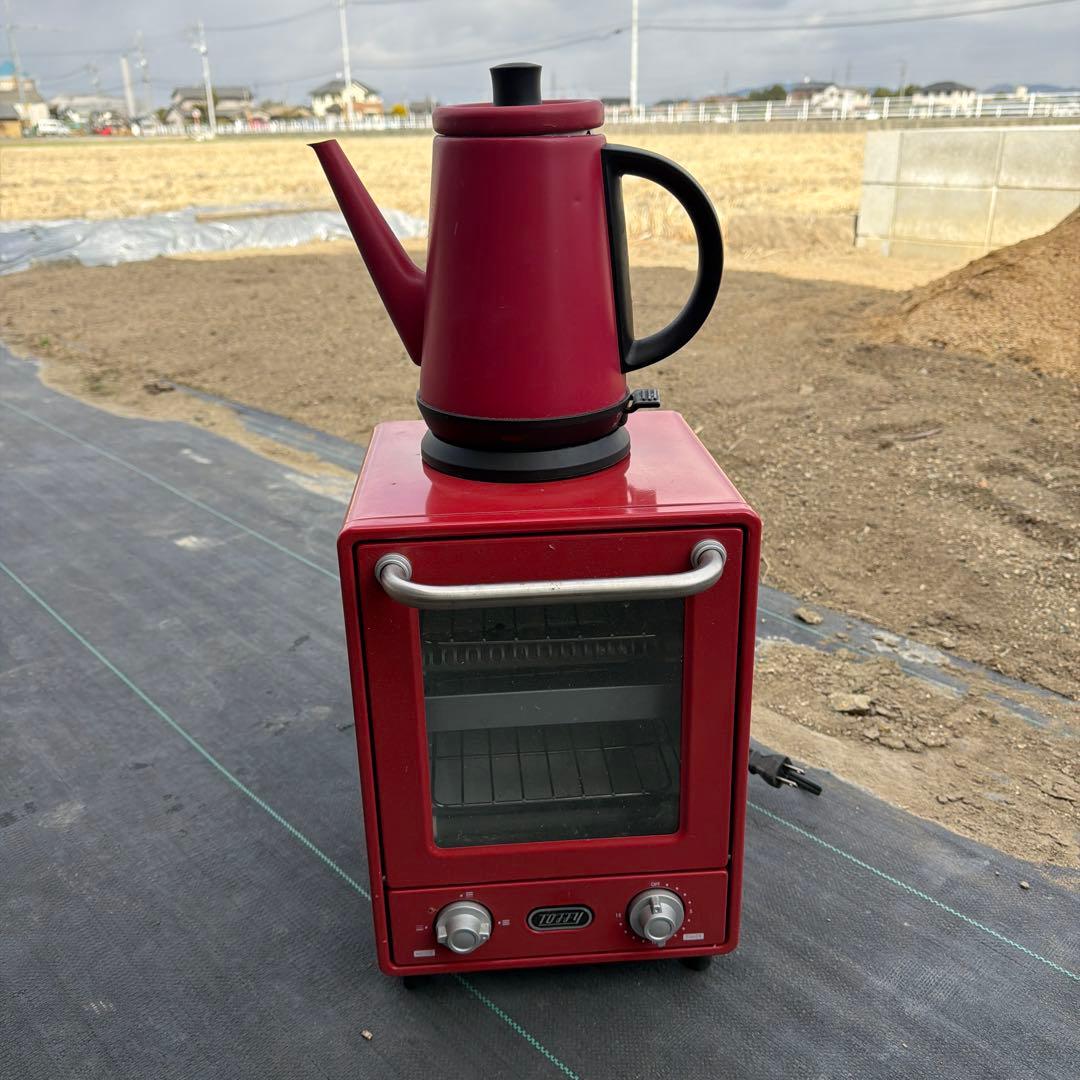 ケトルとトースターセット　赤