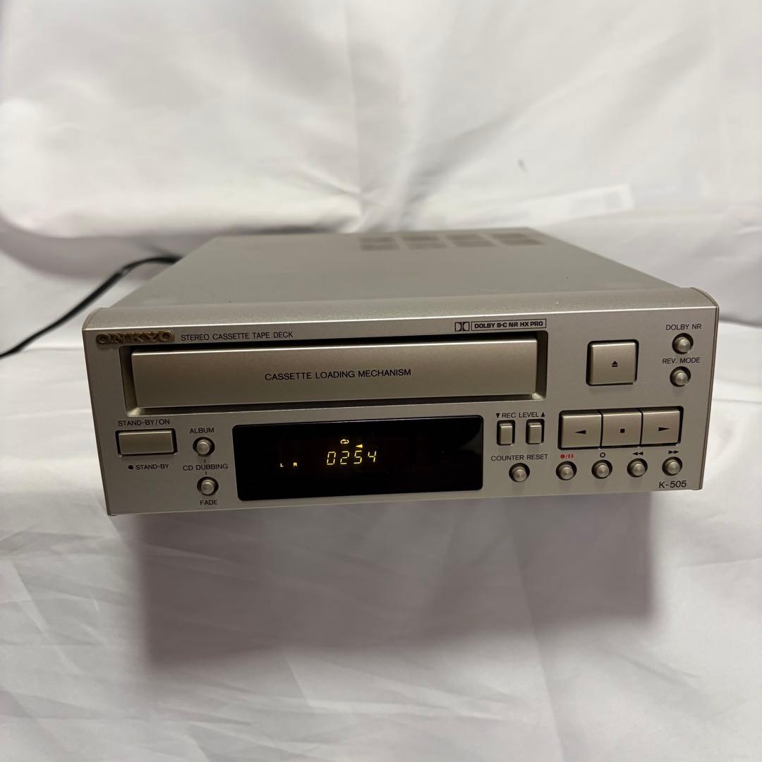 カセットテープデッキ オンキョーONKYO K-505