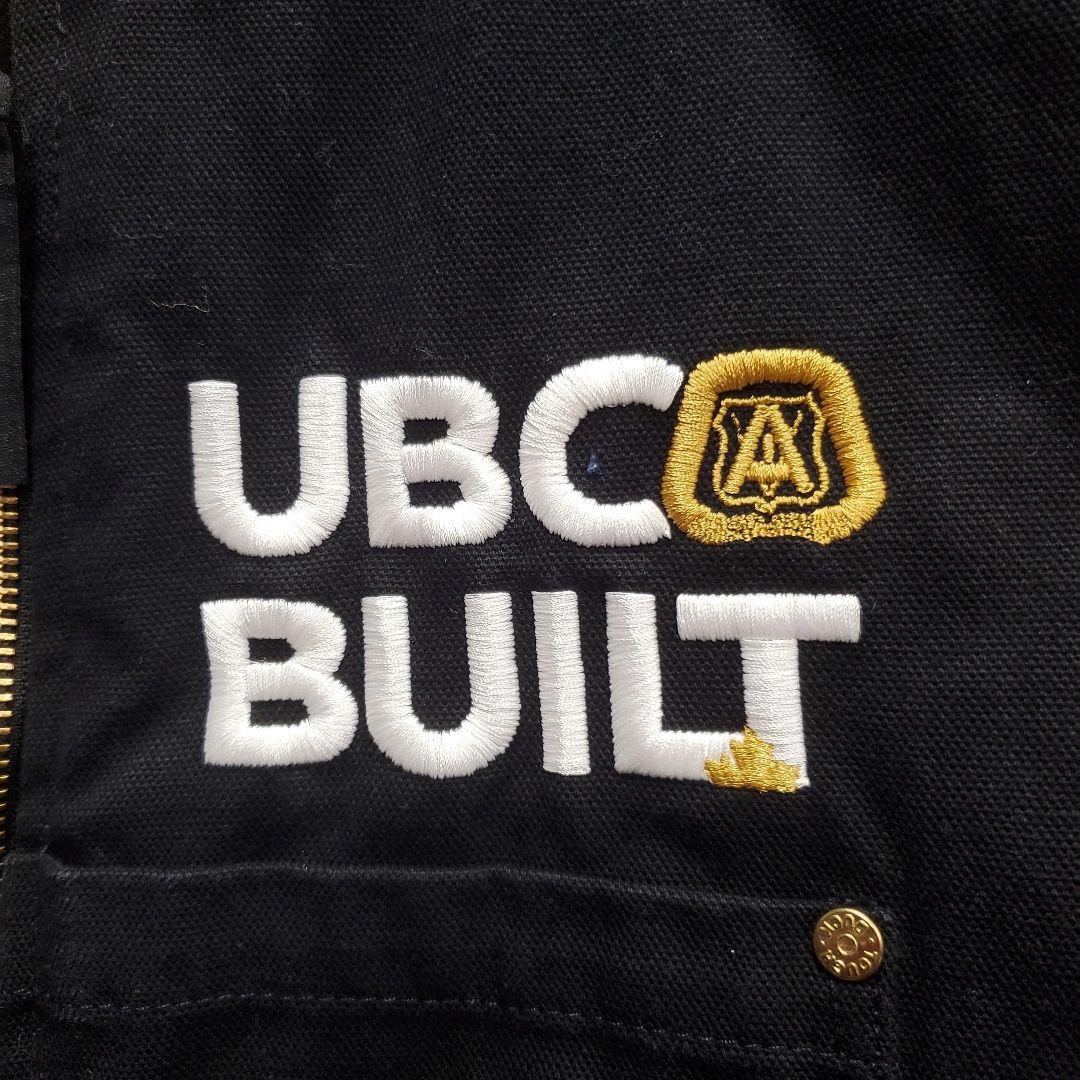 HA194☆タフダック☆ダックベスト☆ビッグロゴ刺繍☆ピットブル☆黒☆L相当