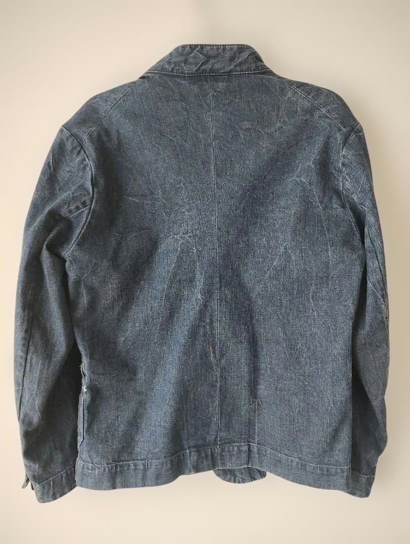 【お値下げ中】45rpm かちんインディゴ デニムジャケット スタンドカラー
