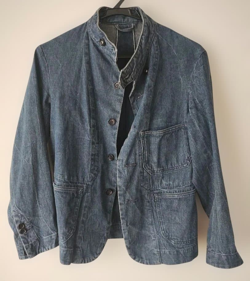 【お値下げ中】45rpm かちんインディゴ デニムジャケット スタンドカラー