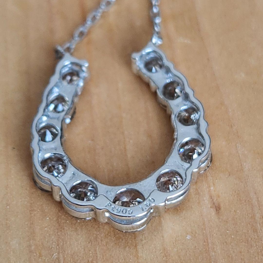 Kou 天然ダイヤモンド 1.0Ct ホースシュー Pt900 Pt850