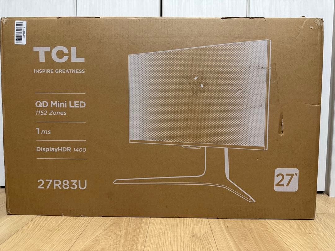 ディスプレイ・モニター本体 TCL 27R83U